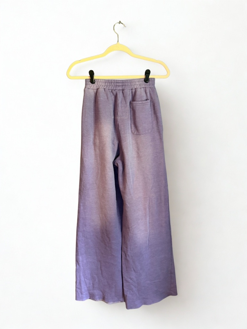 Aviator Nation Faded Grape Essential Wide-Leg Sweatpants - Picture 3 of 12